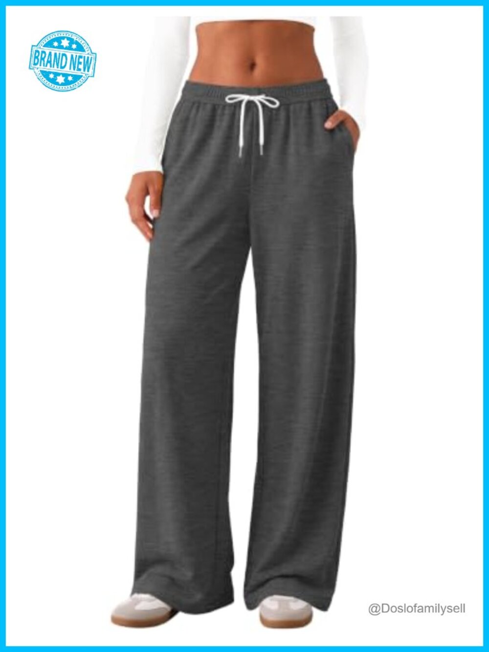 Women Wide Leg Sweatpants Baggy Lounge Sweat Pant Comfortable